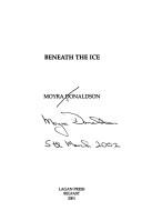 Cover of: Beneath the ice by Moyra Donaldson