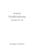 Cover of: Feindberührung by Julius Meimberg