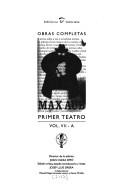 Cover of: Primer teatro