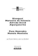 Cover of: Blanquet, Morenito de Valencia, Alfredo David, Alpargaterito, Paco Honrubia, Manolo Montoliu by Vicente Sobrino
