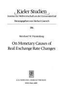 Cover of: On monetary causes of real exchange rate changes