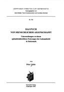 Cover of: Das Puch von menschlicher Aigenschaft: Untersuchungen zu einem spätmittelalterlichen Textzeugen der Laienandacht in Steiermark