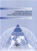 Cover of: International trade and labour market performance: major findings and open questions