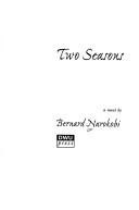 Cover of: Two seasons by Bernard Narokobi