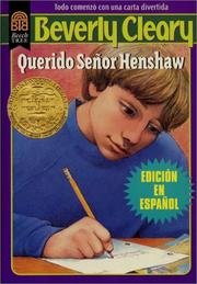 Cover of: Querido señor Henshaw by Beverly Cleary