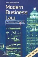 Cover of: Modern business law: principles & practice