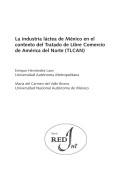 Cover of: La industria láctea de México en el contexto del Tratado de Libre Comercio de América del Norte (TLCAN)