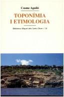 Cover of: Toponímia i etimologia