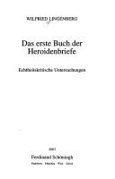 Das erste Buch der Heroidenbriefe by Wilfried Lingenberg