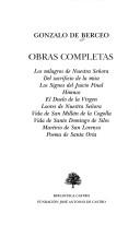 Cover of: Obras completas by Berceo, Gonzalo de