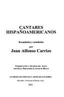 Cover of: Cantares hispanoamericanos