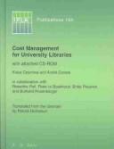 Cost management for university libraries by Klaus Ceynowa