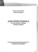 Cover of: Juan Pedro Esnaola: su obra musical : catálogo analítico-temático