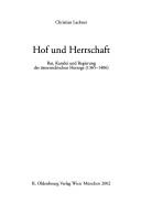 Cover of: Hof und Herrschaft: Rat, Kanzlei und Regierung der österreichischen Herzoge (1365-1406)