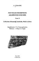 Cover of: Nouvelles inscriptions araméennes d'Idumée: collections Moussaïeff, Jeselsohn, Welch et divers