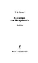 Cover of: Regenbögen zum Hausgebrauch: Gedichte
