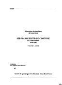 Cover of: Répertoire des baptêmes de la paroisse Ste-Marguerite-de-Cortone de Trois-Rivières, 1929-1991