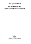 Cover of: Literary canons: national and international