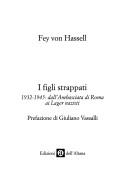 Cover of: I figli strappati by Fey Von Hassell