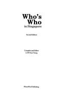 Cover of: Who's who in Singapore by compiler and editor, Low Kar Tiang.