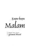 Cover of: Kupu-kupu malam by Ahmad Munif