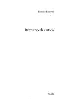 Cover of: Breviario di critica by Romano Luperini