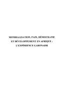 Cover of: Mondialisation, paix, démocratie et développement en Afrique by Jean Ping