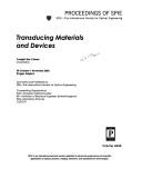 Cover of: Transducing materials and devices: 30 October-1 November, 2002, Brugge, Belgium
