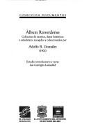 Cover of: Album rioverdense by Adolfo B. González