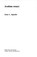 Cover of: Arabian essays
