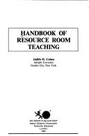 Cover of: Handbook of resource room teaching