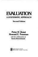 Cover of: Evaluation by Rossi, Peter Henry