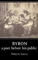 Cover of: Byron, a poet before his public