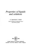 Cover of: Properties of liquids and solutions by J. N. Murrell, J. N. Murrell