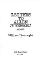 Cover of: Letters to Allen Ginsberg, 1953-1957