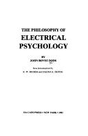 The philosophy of electrical psychology by John Bovee Dods