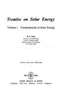Cover of: Treatise on solar energy