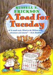 Cover of: A toad for Tuesday by Russell E. Erickson