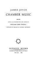 Cover of: Chamber music by James Joyce