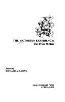 Cover of: The Victorian experience: the prose writers