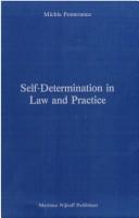 Cover of: Self-determination in law and practice by Michla Pomerance