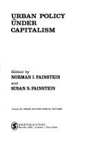 Cover of: Urban policy under capitalism