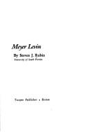Cover of: Meyer Levin