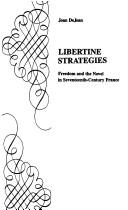 Cover of: Libertine strategies by Joan E. DeJean