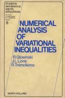 Numerical analysis of variational inequalities by R. Glowinski