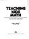 Cover of: Teaching kids math