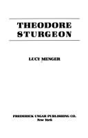 Cover of: Theodore Sturgeon by Lucy Menger
