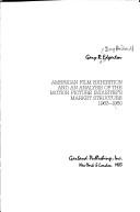 Cover of: American film exhibition and an analysis of the motion picture industry's market structure, 1963-1980 by Gary R. Edgerton
