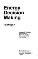Cover of: Energy decision making by Joseph P. Tomain