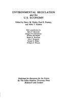 Cover of: Environmental regulation and the U.S. economy